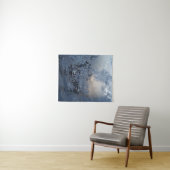 Black and white floral textile wandkleed (In Situ (horizontaal))