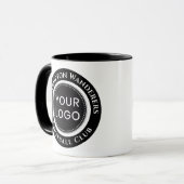 Black and White Football Team Mug (Devant gauche)