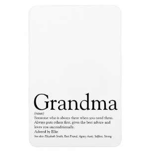 Black and White Fun Cool Grandma Grandmoeder Magneet