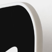 Black and White Fun Fear The  Pickleball Paddle (Links Detail)