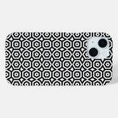 Black and white geometric pattern Case-Mate iPhone case (Achterkant (horizontaal))