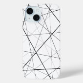 Black and white geometric pattern Case-Mate iPhone case (Achterkant)
