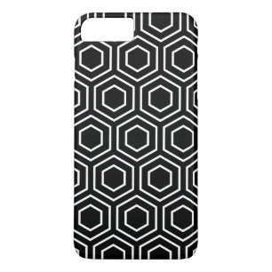 Black and White Geometric Pattern iPhone 7 Plus Ca iPhone 8 Plus / 7 Plus Hoesje