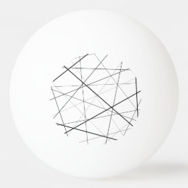 Black and white geometric pattern pingpongballen