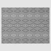 Black and White Geometric Pattern Tissuepapier (Voorkant)