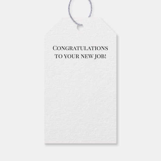 Black and White Geometric Squares Pattern Cadeaulabel (Achterkant)