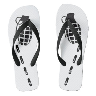 Black and White Grenade flip-flop TIWD Teenslippers