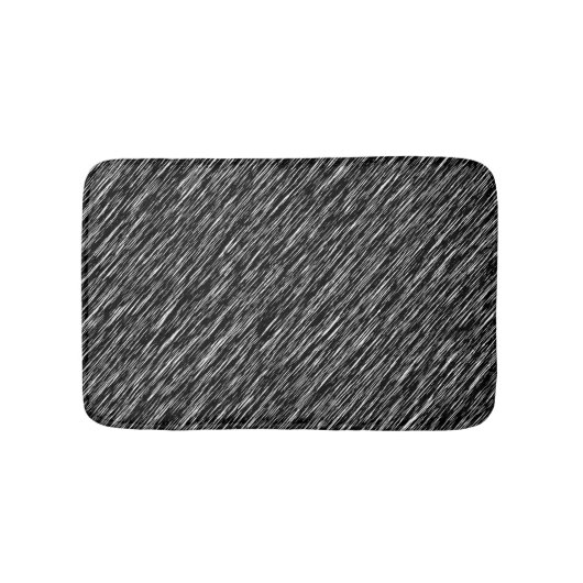 Black and White Grunge Pattern Badmat (Voorkant)