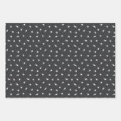 Black and White Halloween Threadders Spiders Ghost Inpakpapier Vel (Voorkant)