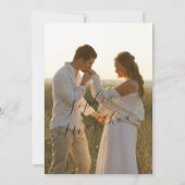 Black and White Hand Drawn Wedding Save The Date  (Dos)