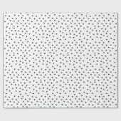 Black and White Heart Pattern Valentine's Day Cadeaupapier (Vlak)