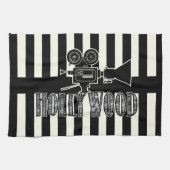 Black and White Hollywood Towel Theedoek (Horizontaal)