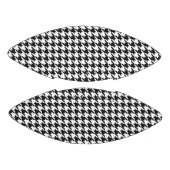 Black and White Houndstooth Pattern American Football (Panelen)