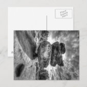 Black and White Idol Rock Afbeelding Briefkaart Br (Voorkant / Achterkant)