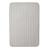 Black and White Ivory Stripes Pattern Retro  Badmat (Voorkant Verticaal)