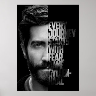 Black and white Jake Gyllenhaal quote Poster