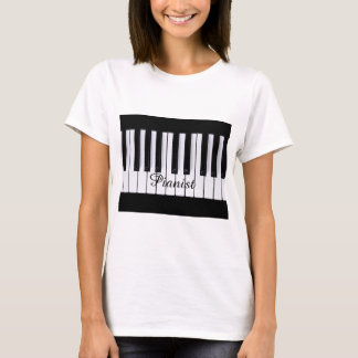 Black and White Keys Piano T-shirt