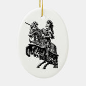 Black and White Knight Ornament (Achterkant)