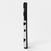 Black and White Koeienhuid Pattern iPhone 5 Hoesje (Achterkant/links)