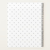 Black And White Laurel Monogram Polka Dot Pattern (Dos)