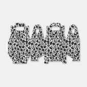 Black and white leopard cheetah pattern bedankdoosjes (Uitgevouwen)