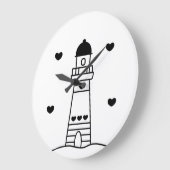 Black and White Lighthouse Grote Klok (Hoek)