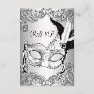 Black and White Masquerade Party (RSVP) RSVP Kaartje