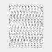 Black and white minimalist boho arrow pattern fleece deken (Voorkant)