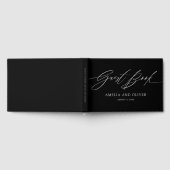 Black and White Minimalist Wedding Guest Book Gastenboek (Volledig)