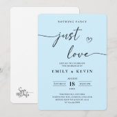 Black And White Minimalist Wedding Kaart (Voorkant / Achterkant)