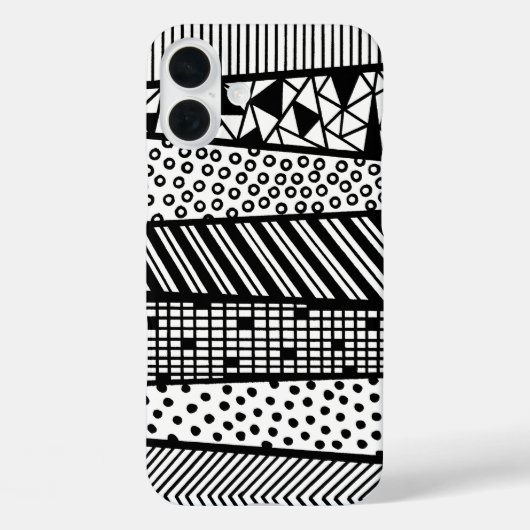 Black and white - modern pattern Case-Mate iPhone case (Achterkant)
