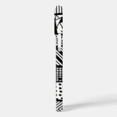 Black and white - modern pattern Case-Mate iPhone case (Achterkant / Links)