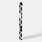 Black and White Modern Trellis Pattern Case-Mate iPhone Case (Achterkant / Rechts)