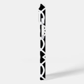 Black and White Modern Trellis Pattern Case-Mate iPhone Case (Achterkant / Links)
