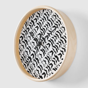 Black and White Mustache de heer Hipster  Retro