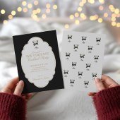 Black and White New Year's Eve Party Invitation