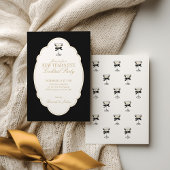 Black and White New Year's Eve Party Invitation