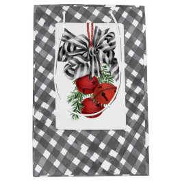 Black and White Noël Simple Medium Cadeauzakje