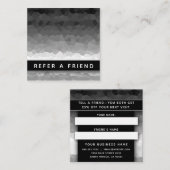 Black and White Ombre Modern Elegant Professional Afsprakenkaartje (Voorkant / Achterkant)