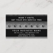 Black and White Ombre Modern Elegant Professional Afsprakenkaartje (Achterkant)