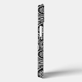 Black and White  Paisley Pattern 2 Case-Mate iPhone Case (Achterkant / Rechts)