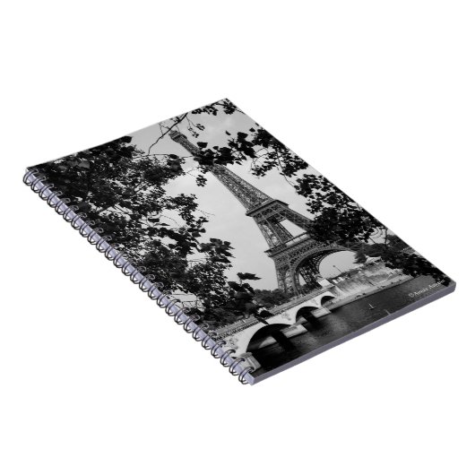 Black and White Paris notebook Notitieboek (Rechterzijde)