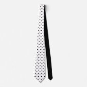 Black and White Pattern Custom Necktie Stropdas (Voorkant)