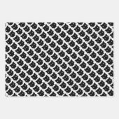 Black and white pencil drawing of a sleeping cat inpakpapier vel (Voorkant 2)