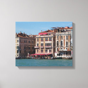 Black and White Photography Venice Italië Canvas Afdruk