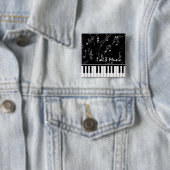 Black and White Piano Music Button (In situ)