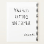 Black and white pixel face planner (Achterkant)