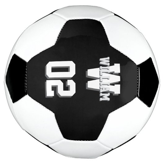 Black and White Player Name and Team Number (Tourné)
