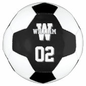 Black and White Player Name and Team Number (Devant)