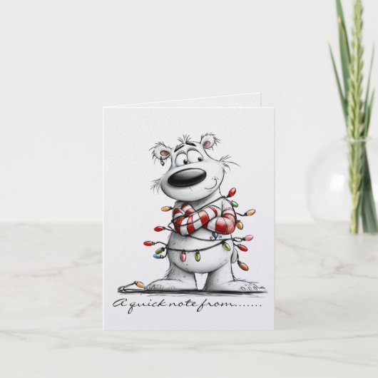 Black and White Polar Bear With Colored Lights (Devant)